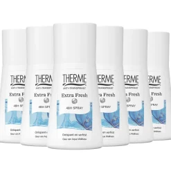 6x Therme Anti-Transpirant Extra Fresh Spray 75 ml