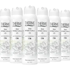6x Therme Anti-Transpirant Zen White Lotus 150 ml