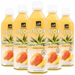 5x Tropical Aloe Vera Drink Mango 500 ml