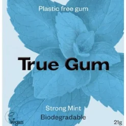 6x True Gum Strong Mint Sugarfree 21 gr