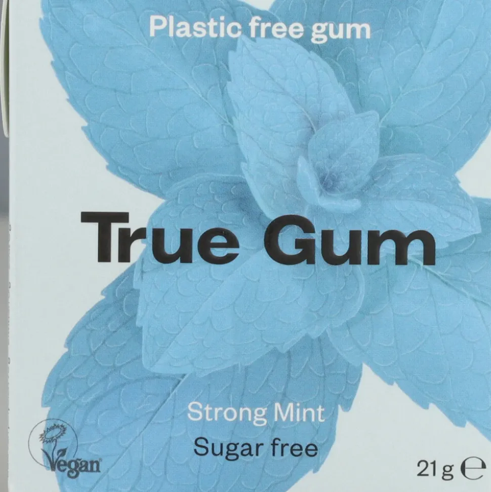 3x True Gum Strong Mint Sugarfree 21 gr