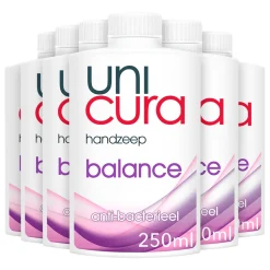 6x Unicura Vloeibare Handzeep Navulling Balans 250 ml