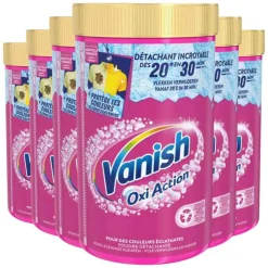 6x Vanish Oxi Action Wasbooster Poeder 1410 gr