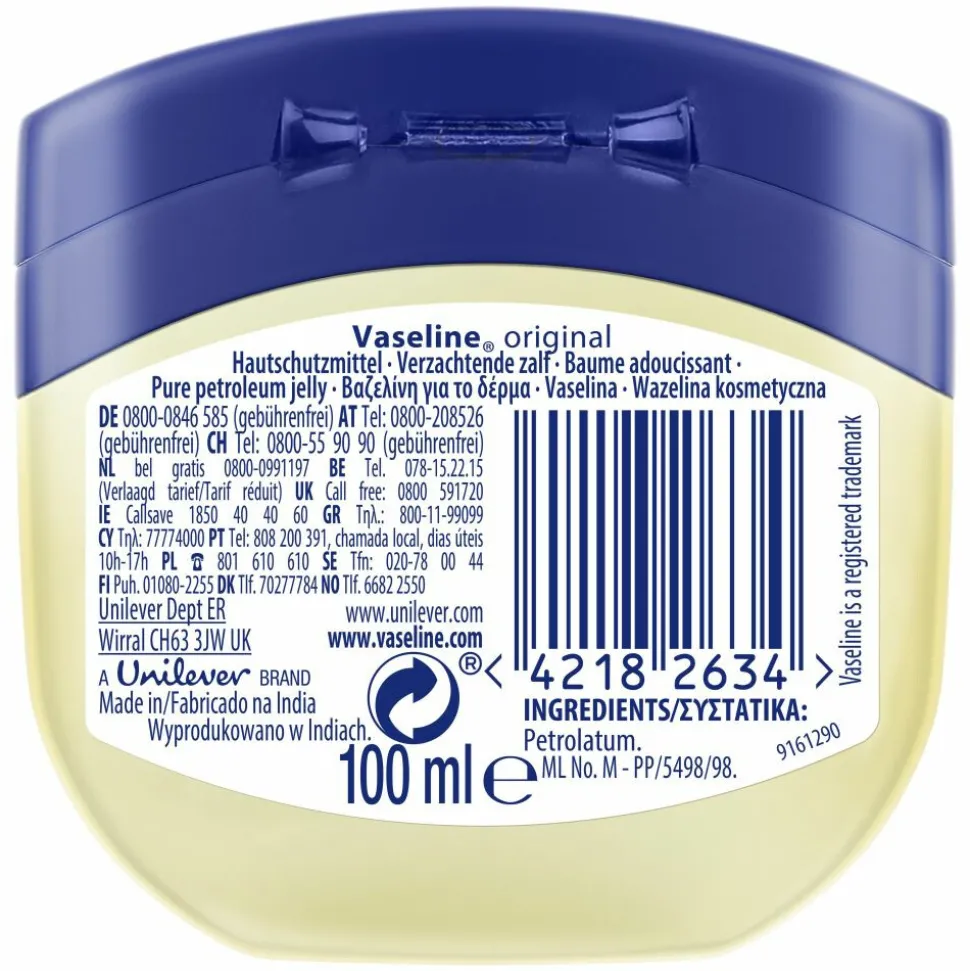 6x Vaseline Original Petroleum Jelly 100 ml