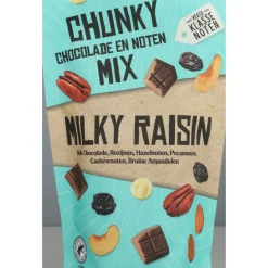3x Verse Klassenoten Chunky Chocolade en Noten Mix Milky Raisin 150 gr