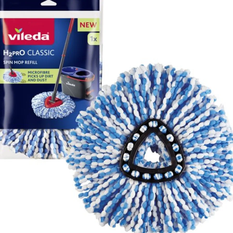6x Vileda H2Pro Spin Mop Vervanging