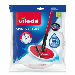 8x Vileda Spin & Clean - Vervanging Wit en Rood