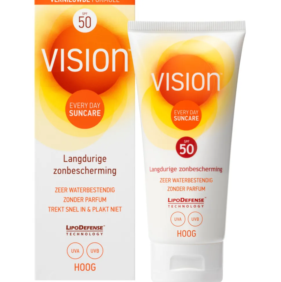 2x Vision Zonnebrand Every Day Sun SPF 50 90 ml