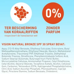 2x Vision Zonnebrand Natural Bronze SPF 30 185 ml