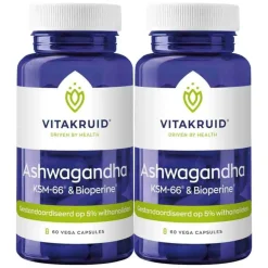 2x Vitakruid Ashwagandha Ksm 60 vegacapsules