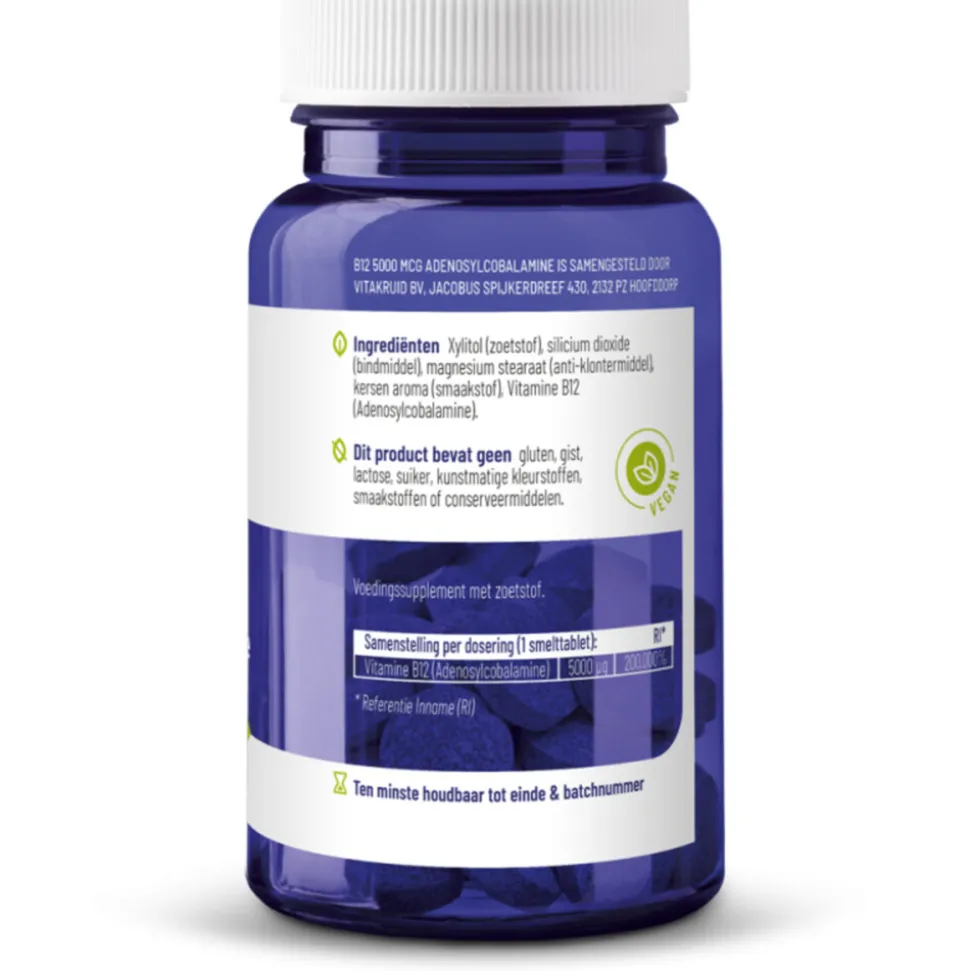 2x Vitakruid B12 Adenosyl 5000 Mcg 60 tabletten