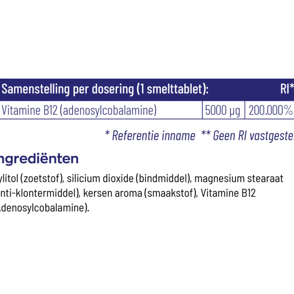 2x Vitakruid B12 Adenosyl 5000 Mcg 60 tabletten