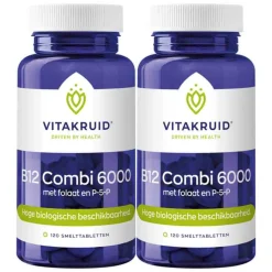 2x Vitakruid B12 Combi 6000 120 tabletten