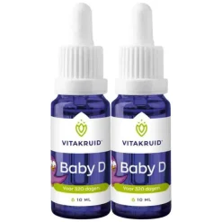2x Vitakruid Baby Vitamine D 10 ml