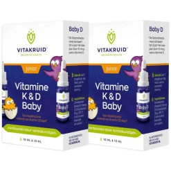 2x Vitakruid Baby Vitamine K & D 2x 10 ml