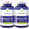 2x Vitakruid Betaine Hcl 650 mg 120 tabletten
