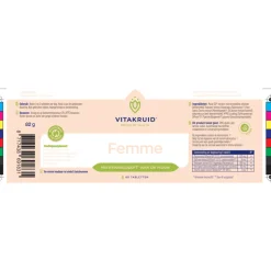 2x Vitakruid Femme 60 tabletten