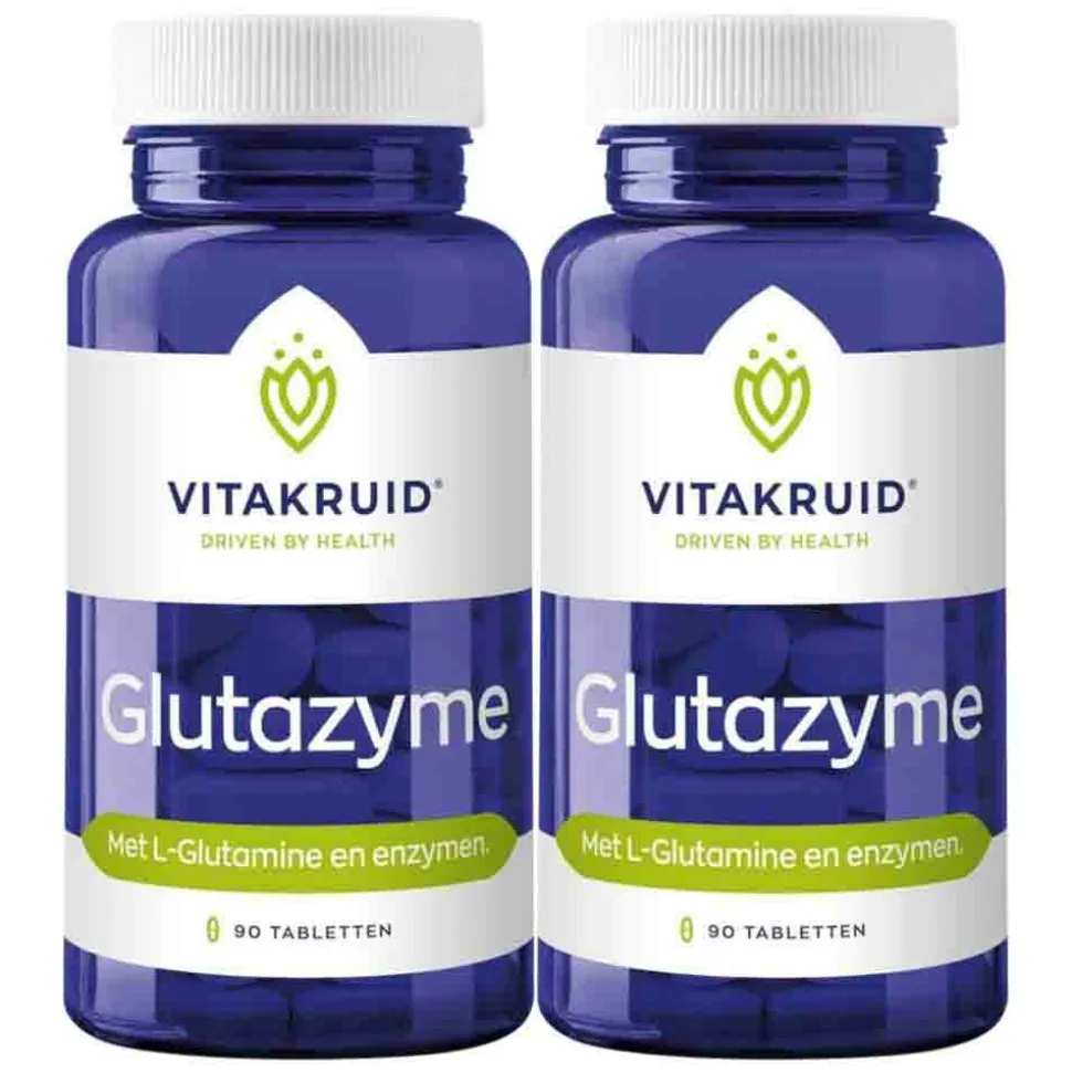 2x Vitakruid Glutazyme Enzymen 90 tabletten