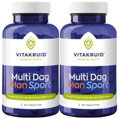 2x Vitakruid Man Sport Multi Dag 90 tabletten