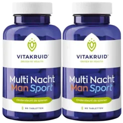 2x Vitakruid Man Sport Multi Nacht 90 tabletten