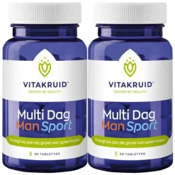 2x Vitakruid Man Sport Multi Dag 30 tabletten