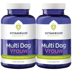 2x Vitakruid Multi Dag Vrouw 90 tabletten