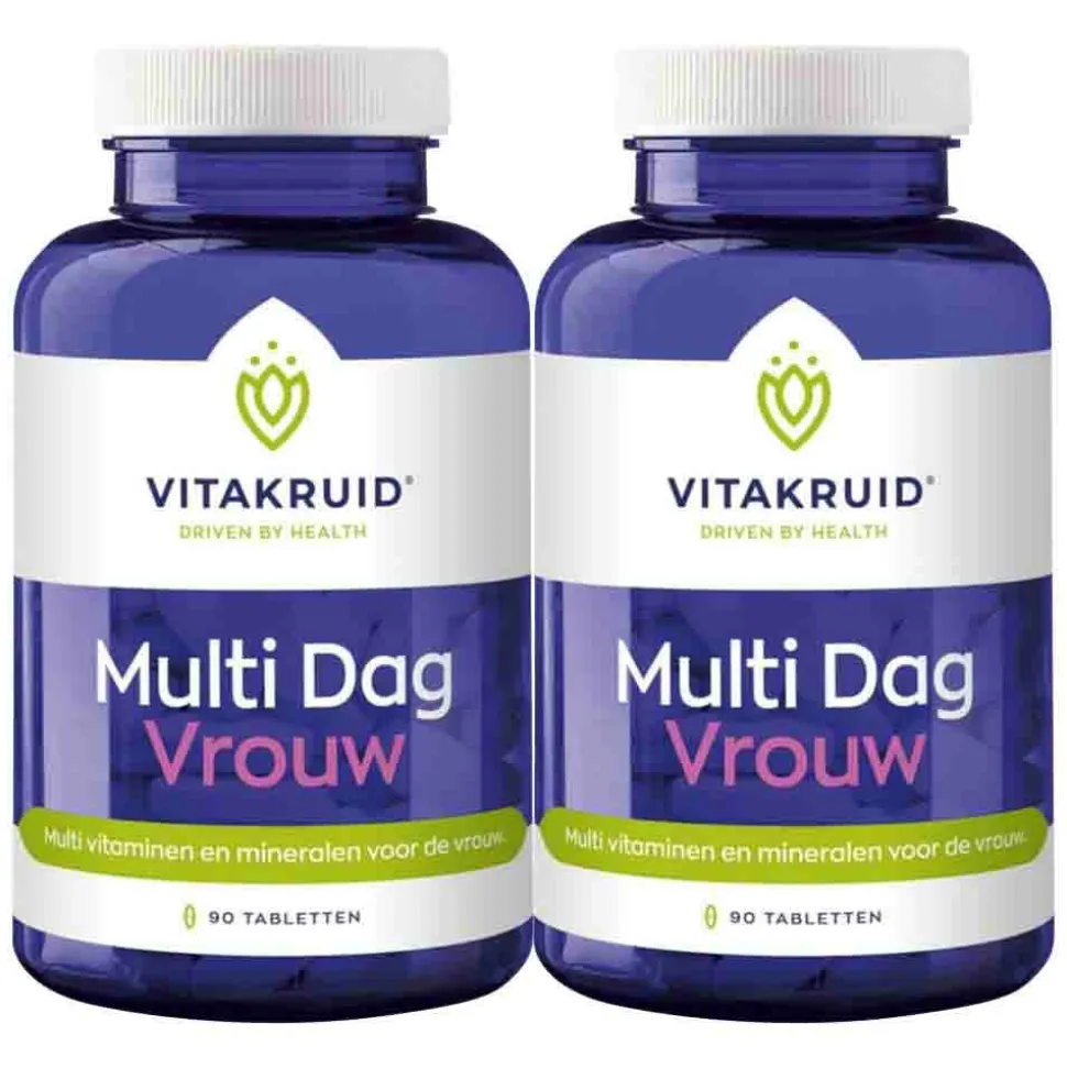 2x Vitakruid Multi Dag Vrouw 90 tabletten