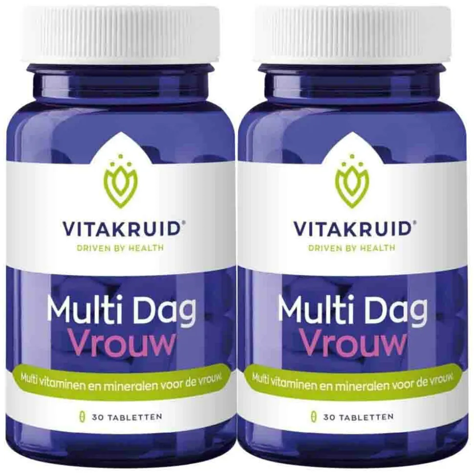 2x Vitakruid Multi Dag Vrouw 30 tabletten