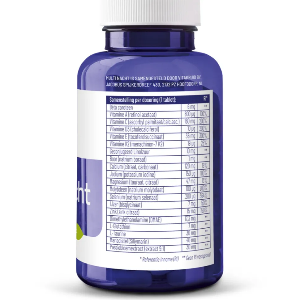 2x Vitakruid Multi Nacht 90 tabletten