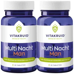 2x Vitakruid Multi Nacht Man 30 tabletten