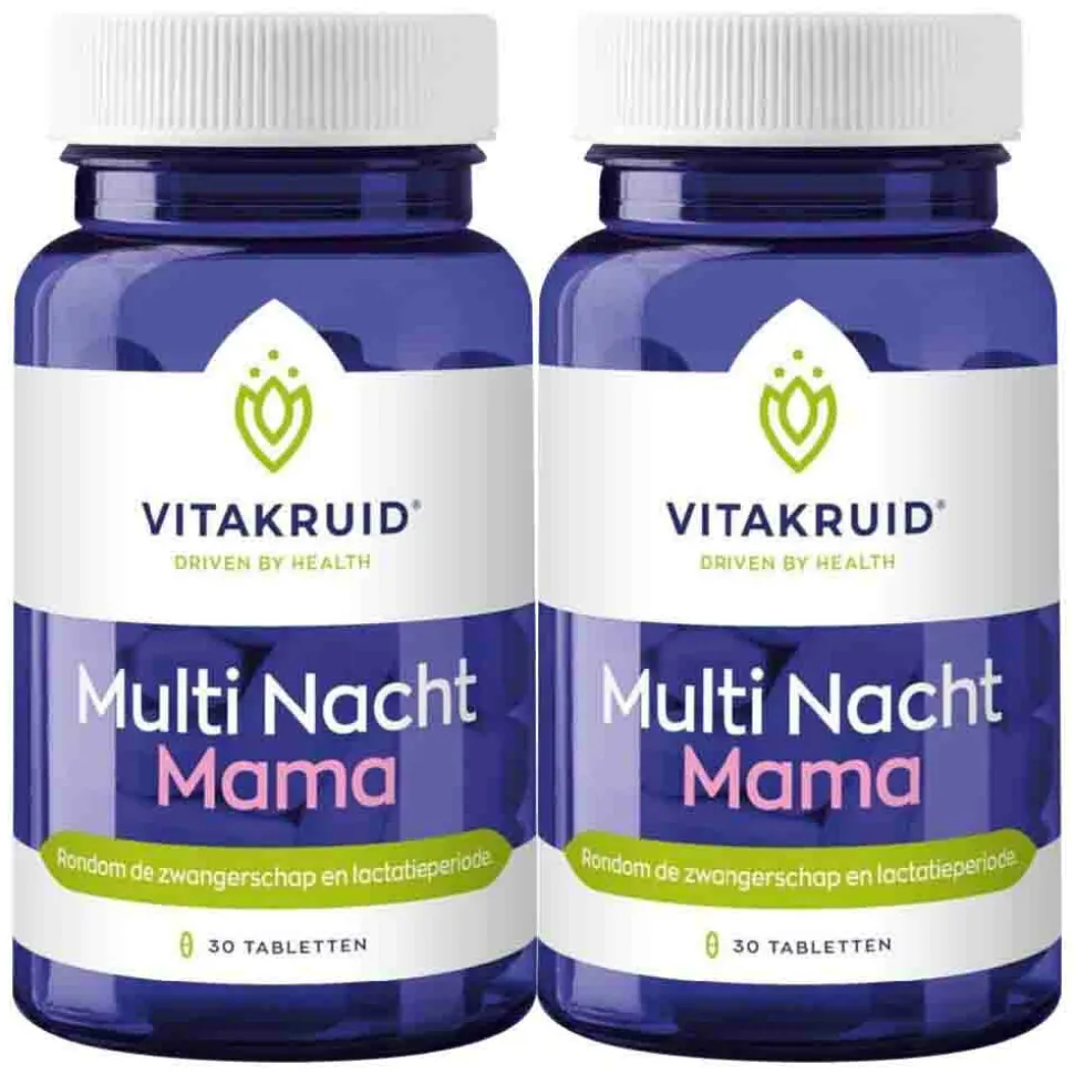 2x Vitakruid Multi Nacht Mama 30 tabletten
