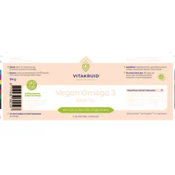 2x Vitakruid Omega-3 1000 TG Vegan 90 capsules