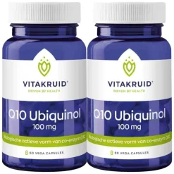 2x Vitakruid Q10 Ubiquinol 100 mg 60 vegacapsules