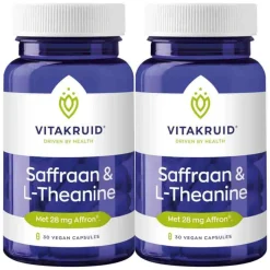 2x Vitakruid Saffraan & L-Theanine 30 vegacapsules