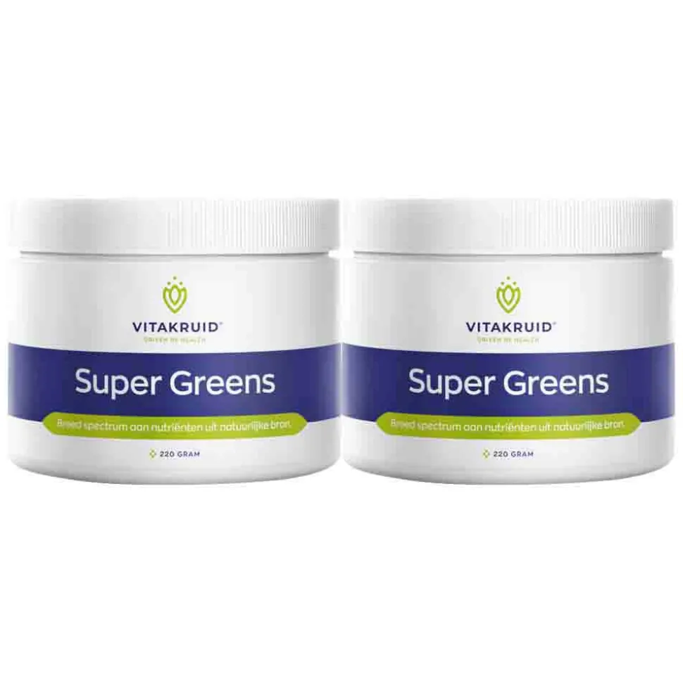 2x Vitakruid Super Greens 220 gr