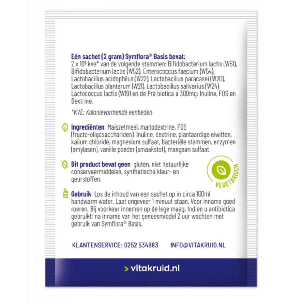 2x Vitakruid Symflora Basis 60 sachets