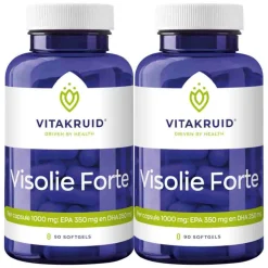 2x Vitakruid Visolie Forte 90 softgels