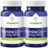 2x Vitakruid Vitamine D3 25 mcg Vegan 120 tabletten