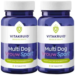 2x Vitakruid Vrouw Sport Multi Dag 30 tabletten