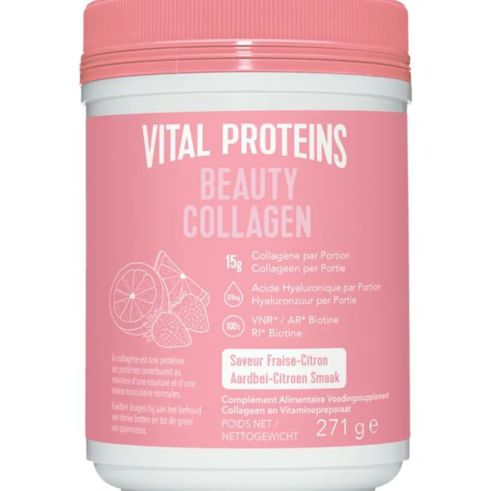 3x Vital Proteins Beauty Collageen Aardbei en Citroen 271 gr