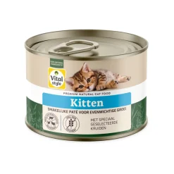6x Vitalstyle Kattenvoer Blik Kitten 200 gr