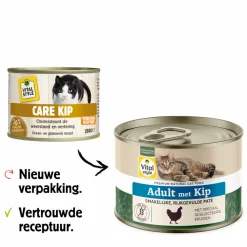 6x Vitalstyle Kattenvoer Nat Blik Care Kip 200 gr