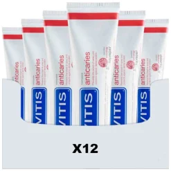 12x Vitis Tandpasta Anticaries 75 ml