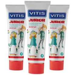 3x Vitis Tandpasta Junior 75 ml