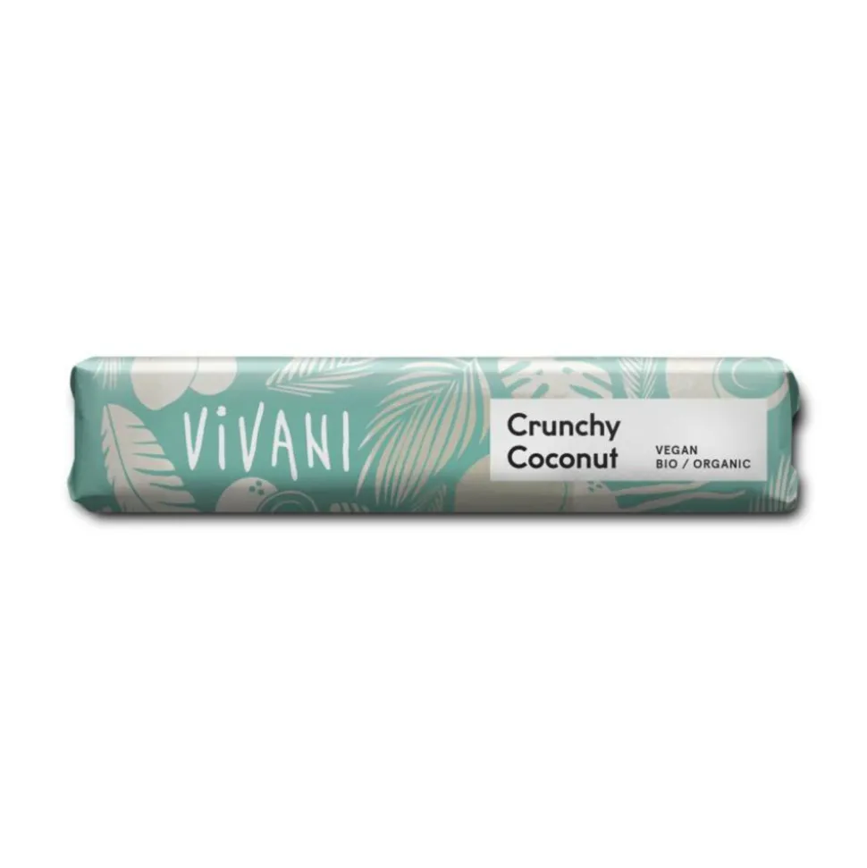 18x Vivani Chocolate To Go Crunchy Coconut Vegan 35 gr
