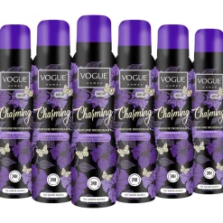 6x Vogue Charming Parfum Deodorant 150 ml