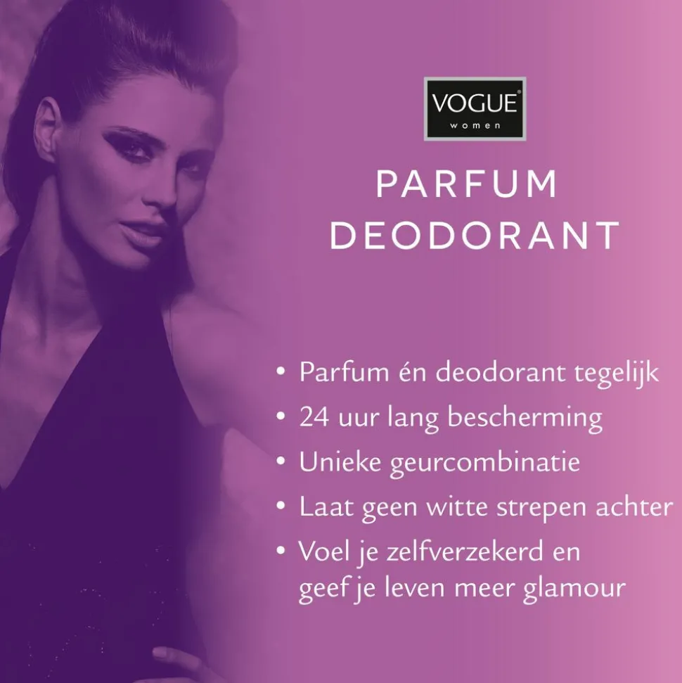 6x Vogue Charming Parfum Deodorant 150 ml