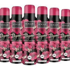 6x Vogue Elegance Parfum Deodorant 150 ml