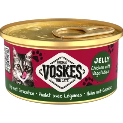 24x Voskes Kattenvoer Nat Gelei Kip & Groenten 85 gr