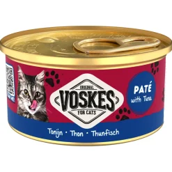 24x Voskes Kattenvoer Nat Paté Tonijn 85 gr